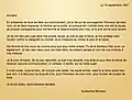 Lettre manuscrite adressée à Armand Peltzer par Guillaume Bernays le 18 septembre 1881.