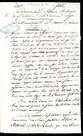 Lettre sur la situation de l'Hôpital général de Lyon, 26 octobre 1794