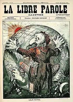 « Leur patrie », La Libre Parole illustrée, 28 octobre 1893