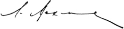 signature de Lev Mekhlis