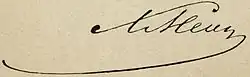 signature de Lev Meï