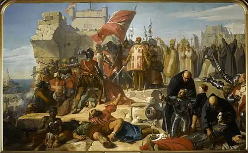 La levée du siège de Malte par Charles-Philippe Larivière.