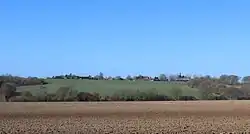 Vue panoramique depuis la route de Villeret.