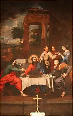 Le Christ et les pèlerins d'Emmaüs, cathédrale Notre-Dame-et-Saint-Castor de Nîmes.