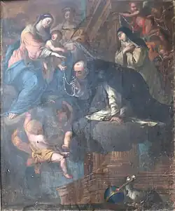 H- Tableau de Reynaud Levieux :Notre-Dame du Rosaire.