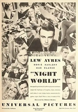 Description de l'image Lew Ayres in 'Night World', 1932.jpg.