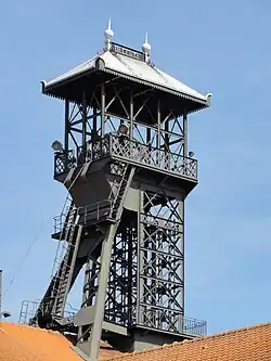 Le chevalement du puits Delloye no&nbsp;1.