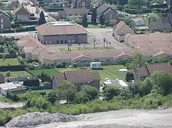 La fosse vue depuis le terril no&nbsp;74A, dit 11 - 19 de Lens Ouest.