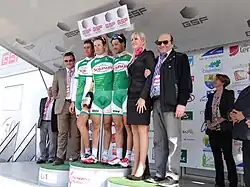 L'équipe Sojasun est première du classement par équipes.