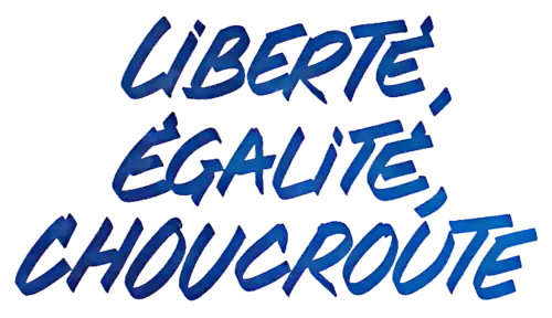 Description de l'image Liberté, Égalité, Choucroute Logo.png.
