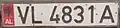 Plaque d'immatriculation de Vlora