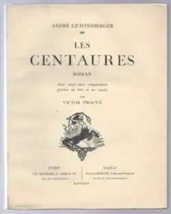 Image illustrative de l’article Les Centaures (roman)
