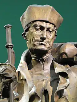 Saint, peut-être Benoît de Nursie, artiste inconnu.