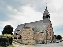 L'église Sainte-Hiltrude en Avesnois.