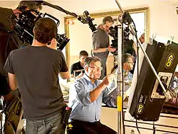 Girish Karnad sur le tournage de Life goes on (film, 2009)&nbsp;(en)