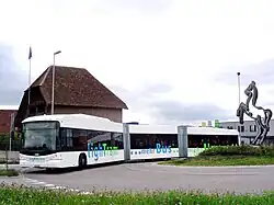 Un Hess lighTram 25 Hybride a été testé sur la ligne 4 en 2009 (ici à l'usine Hess).