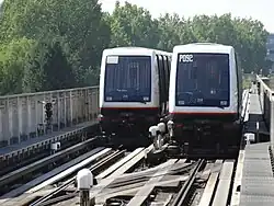 Métro de Lille : Véhicule automatique léger (VAL) entre Villeneuve d'Ascq et Lille