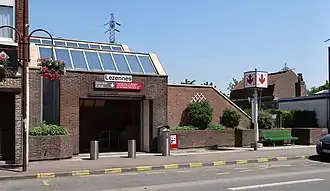 Station vue de l'extérieur