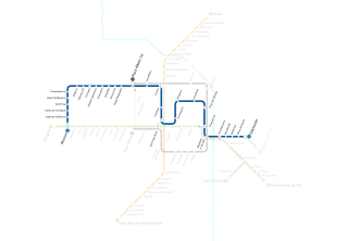 Voir la carte de la ligne.