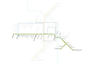 Voir la carte de la ligne.