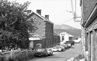 La gare d'Aywaille côté rue le 03.08.1977.