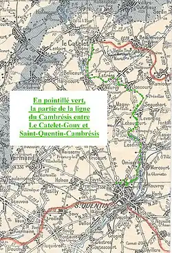 Tracé de la ligne du Cambrésis.