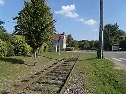 La signalisation protégeant le PN1 au début de la ligne.