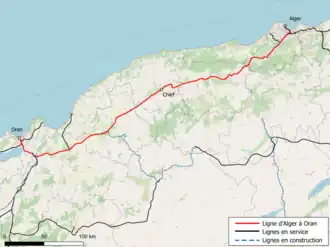 Voir la carte de la ligne.