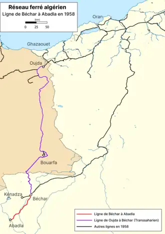 Image illustrative de l’article Ligne de Béchar à Abadla