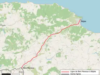 Image illustrative de l’article Ligne de Beni Mansour à Béjaïa