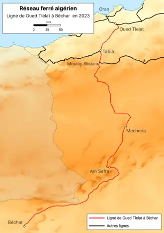 Image illustrative de l’article Ligne de Oued Tlelat à Béchar