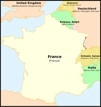 Voir la carte de la ligne.