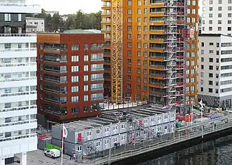 Byggarbeten en novembre 2021.