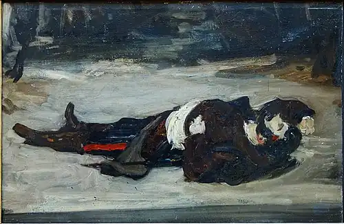 Carolus-Duran, Henri Regnault mort au champ de bataille (1871), palais des Beaux-Arts de Lille.