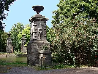 Vestiges du pont Napoléon avant sa reconstruction