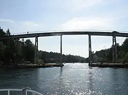 Le pont de Justøy.