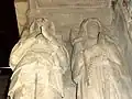 Gisants de Jean Chenu et de sa femme.