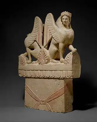 Image illustrative de l’article Stèle funéraire du Sphinx de Cesnola