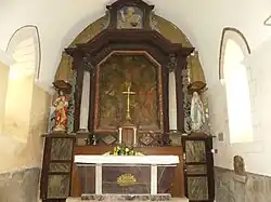 L'autel et le retable du XVIIe&nbsp;siècle.