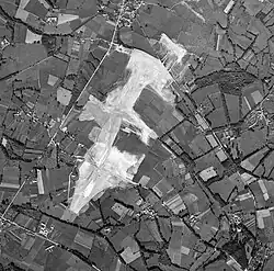 L'Aéroport de Bellegarde en construction en 1968.