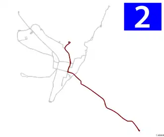 Voir la carte de la ligne.