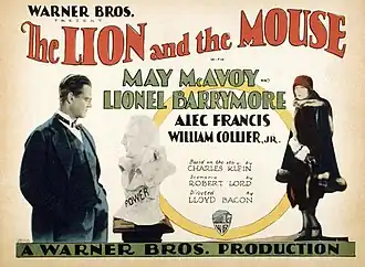 Description de l'image Lion and the Mouse lobby card.jpg.