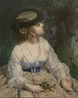 Lise- La Fille à l'Oiseau, 1866, Renoir.