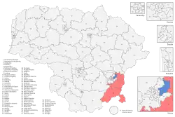 Circonscriptions remportées au premier tour.