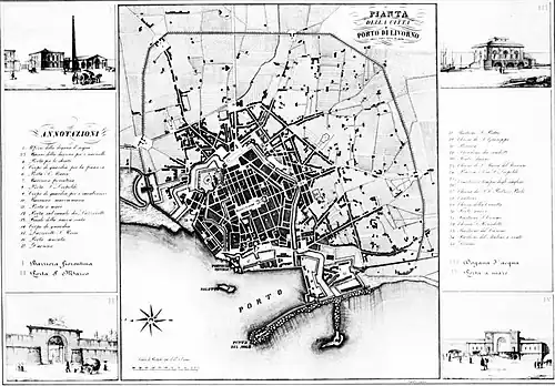 Plan des fortifications.