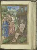 Job sur son tas de fumier, f.141r.
