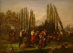 La Cueillette du houblon en Alsace (1857), musée d'art moderne et contemporain de Strasbourg