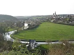 Vue de Lobbes en Thudinie.