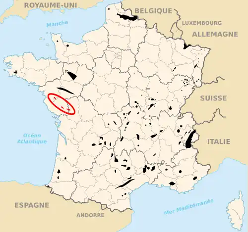 Carte des départements français.