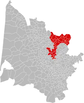 Localisation de Communauté d'agglomération du Libournais